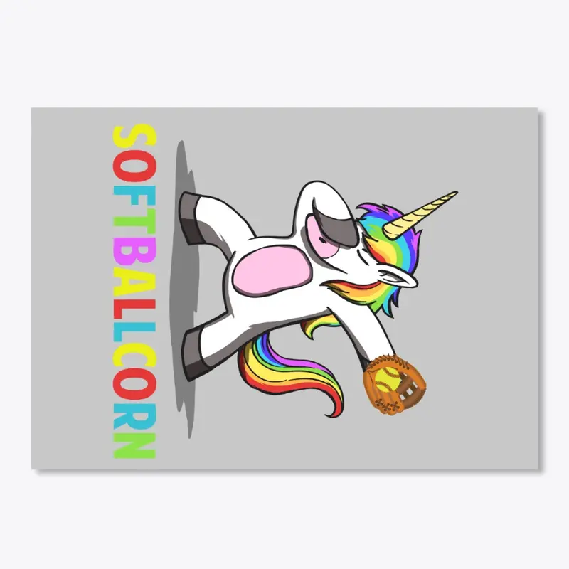 Softballcorn Softball Unicorn Dabbing